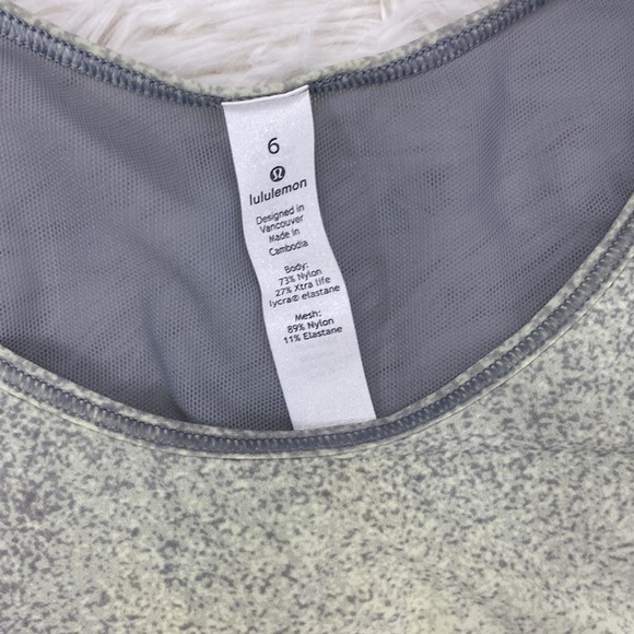 Lululemon Sculpt Tank II Ocean Spray Fluro Citrus Light Cast / Light Cast - Picture 2 of 4